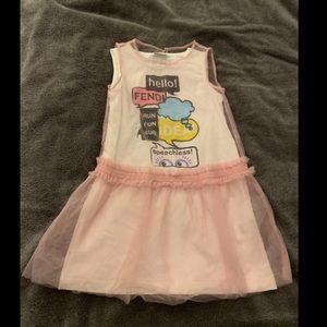 FENDING girls layered dress